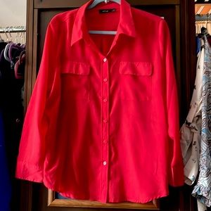 women’s red top, size petite xl